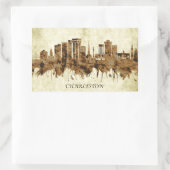 Charleston South Carolina City Rechteckiger Aufkleber (Tasche)