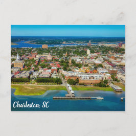Charleston South Carolina City Skyline Foto Postkarte