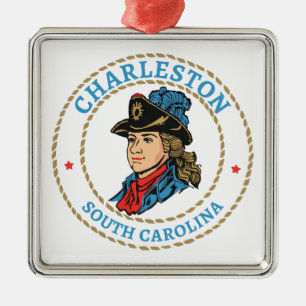 Charleston South Carolina Colonial Ornament Aus Metall