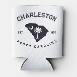 Charleston South Carolina Flag Map Navy Souvenirs Dosenkühler