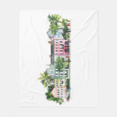 Charleston South Carolina Fleecedecke (Vorderseite)