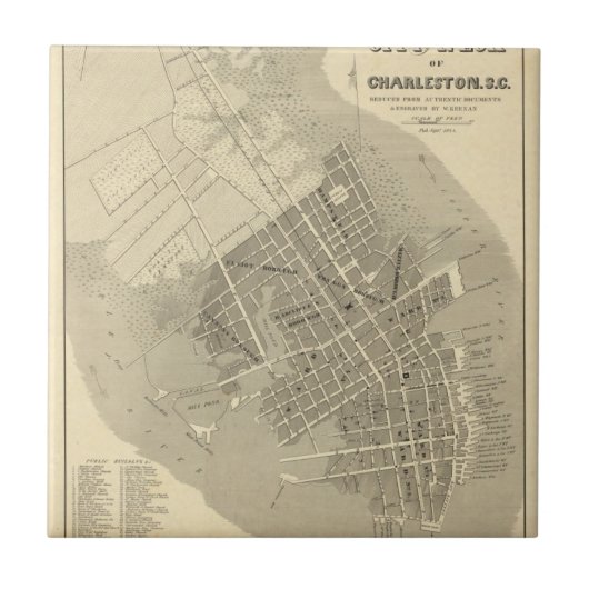 Charleston, South Carolina Fliese (Vorderseite)