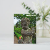 Charleston South Carolina Garden Cherub Postkarte (Stehend Vorderseite)