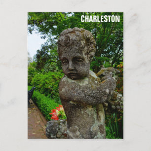 Charleston South Carolina Garden Cherub Postkarte