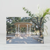 Charleston South Carolina, Gazebo, Battery Einladung (Stehend Vorderseite)