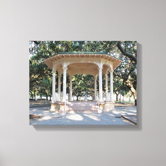 Charleston South Carolina, Gazebo, Battery Leinwanddruck (Vorderseite)