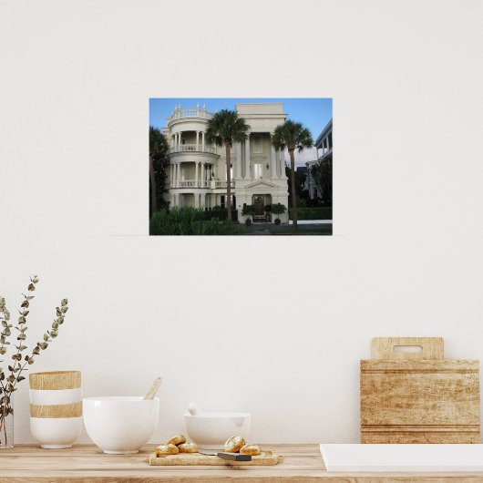 Charleston South Carolina Historic Zuhause Poster (Küche)
