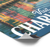 Charleston South Carolina Illustration Poster (Ecke)