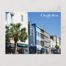 Charleston South Carolina King Street Travel Foto Postkarte
