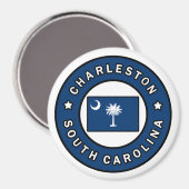 Charleston South Carolina Magnet (Vorderseite/Rückseite)