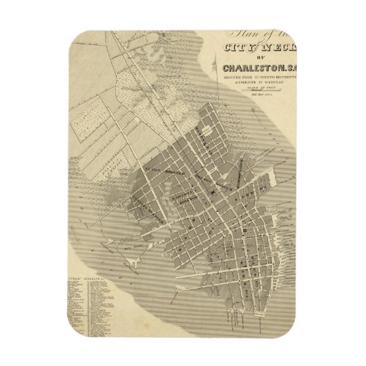 Charleston, South Carolina Magnet (Vertikal)