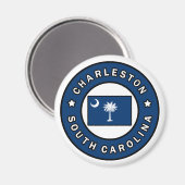 Charleston South Carolina Magnet (Vorderseite/Rückseite)
