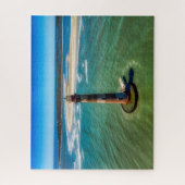 Charleston South Carolina Morris Island Leuchtturm Puzzle (Vertikal)