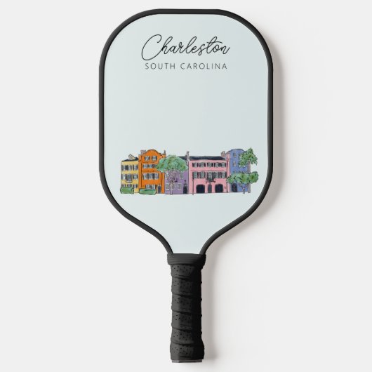 Charleston South Carolina Pickleball Schläger (Vorderseite)