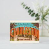Charleston South Carolina Postcard Postkarte (Stehend Vorderseite)