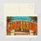 Charleston South Carolina Postcard Postkarte (Vorne/Hinten)