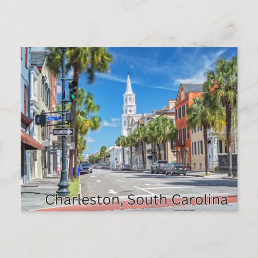 Charleston, South Carolina Postcard Souvenir Postkarte (Vorderseite)