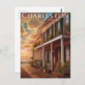 Charleston, South Carolina Postkarte (Vorne/Hinten)