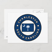 Charleston South Carolina Postkarte (Vorne/Hinten)