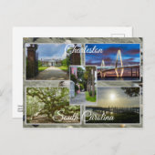 Charleston South Carolina Postkarte (Vorne/Hinten)