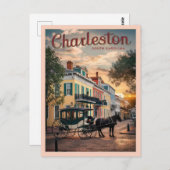 Charleston, South Carolina Postkarte (Vorne/Hinten)