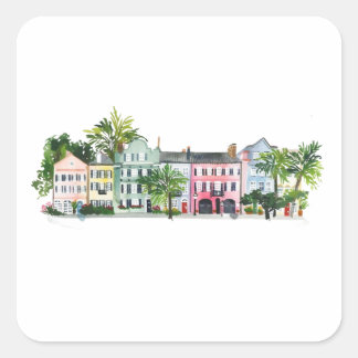 Charleston South Carolina Quadratischer Aufkleber