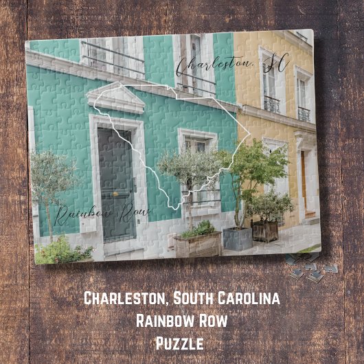 Charleston South Carolina Rainbow Row Puzzle