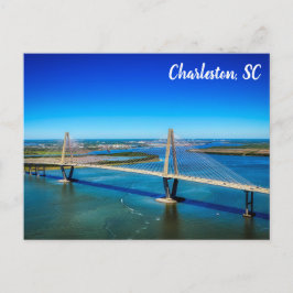 Charleston South Carolina Ravenel Bridge Foto Postkarte
