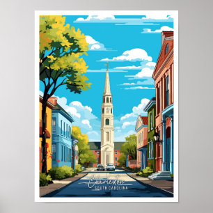 Charleston South Carolina Reisevorführung Poster