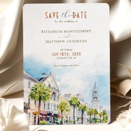 Charleston South Carolina Save the Date Einladung