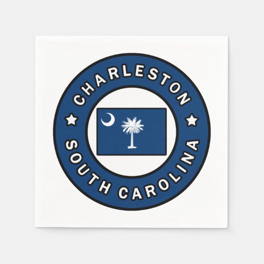 Charleston South Carolina Serviette (Vorderseite)