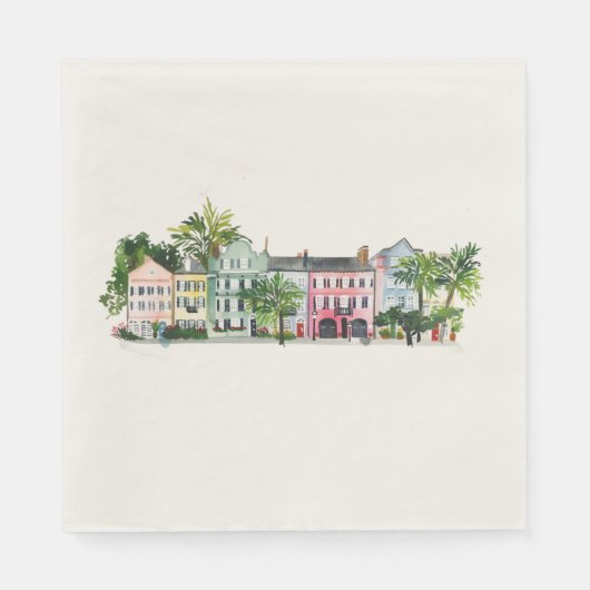Charleston South Carolina Serviette (Vorderseite)