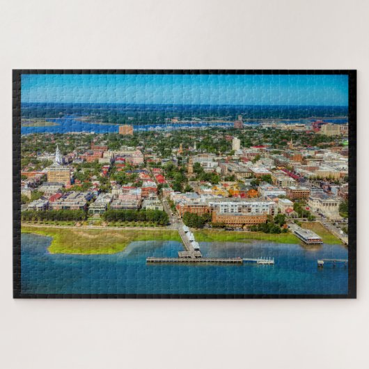 Charleston, South Carolina Skyline Jigsaw Puzzle (Horizontal)