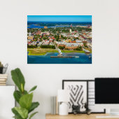Charleston, South Carolina Skyline Poster (Heimbüro)