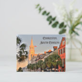 Charleston, South Carolina Sonnenuntergang über de Postkarte (Stehend Vorderseite)