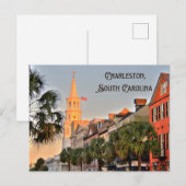 Charleston, South Carolina Sonnenuntergang über de Postkarte (Vorne/Hinten)