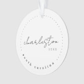 Charleston South Carolina Travel USA Simple Ornament (Vorderseite)