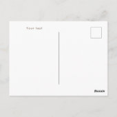 Charleston South Carolina Typografie Postkarte (Rückseite)