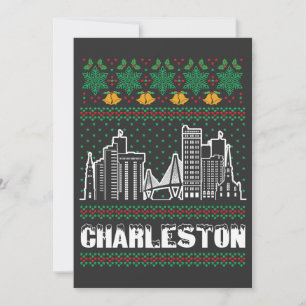 Charleston South Carolina Ugly Christmas Einladung