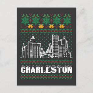 Charleston South Carolina Ugly Christmas Postkarte
