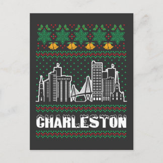 Charleston South Carolina Ugly Christmas Postkarte