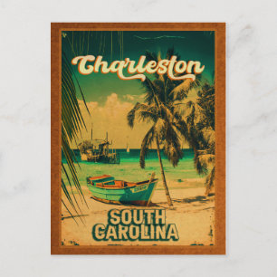 Charleston South Carolina Vintag Retro Souvenirs Postkarte