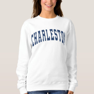 Charleston South Carolina Vintag Varsity Uni  Sweatshirt