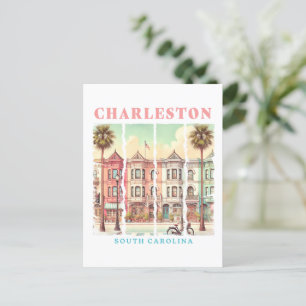 Charleston, South Carolina - Vintage King Street Postkarte