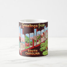 Charleston South Carolina Vintage Postcard Mug