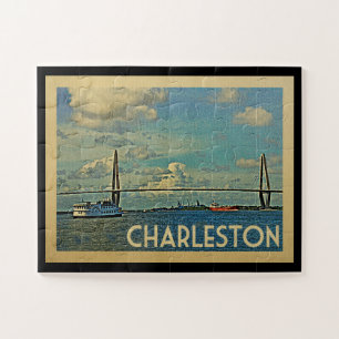 Charleston South Carolina Vintage Reise Puzzle