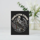 Charleston Strong Pelican Gullah Geechee Cultural  Postkarte (Stehend Vorderseite)
