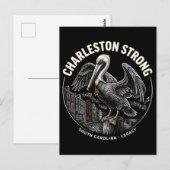 Charleston Strong Pelican Gullah Geechee Cultural  Postkarte (Vorne/Hinten)