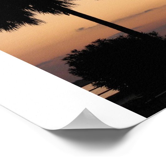 Charleston Sunset Poster (Ecke)