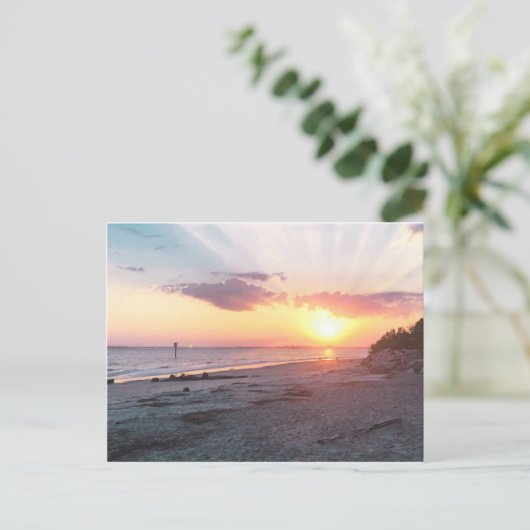 Charleston Sunset Postkarte (Stehend Vorderseite)